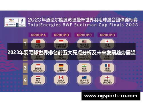 2023年羽毛球世界排名前五大亮点分析及未来发展趋势展望